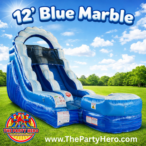 12' Blue Marble Wet/Dry Slide